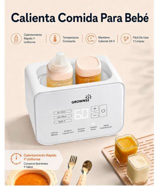 Grownsy Calienta Biberones Doble Bebé