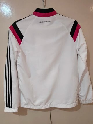 Sudadera Real Madrid Adidas Blanca y Rosa