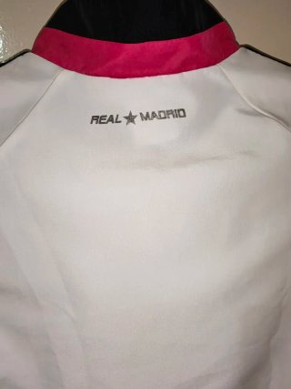 Sudadera Real Madrid Adidas Blanca y Rosa