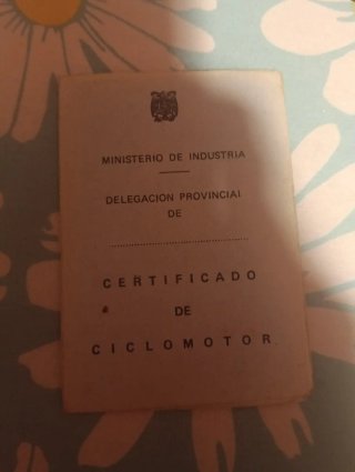 Vespino SC con documentación