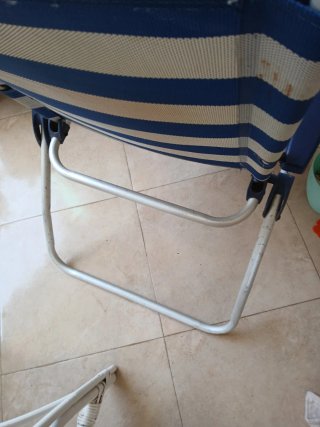 Silla de playa 4 posiciones reparada