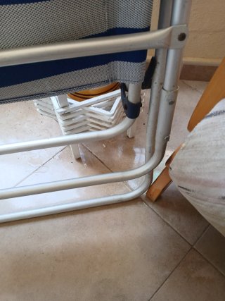 Silla de playa 4 posiciones reparada