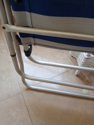 Silla de playa 4 posiciones reparada
