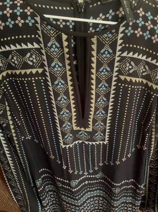 Vestido vaporoso estampado talla S