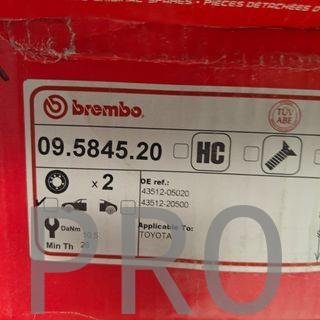 JUEGO DISCOS FRENO DELANTEROS TOYOTA CARINA NUEVO