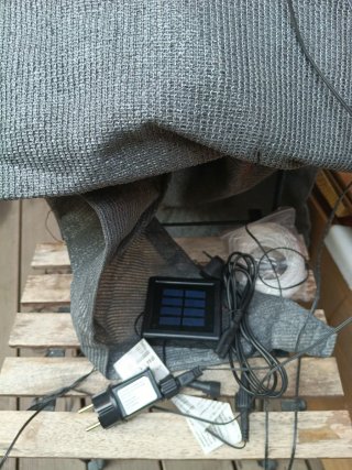 Toldo LED Light Zone Negro 1.5m x 3m