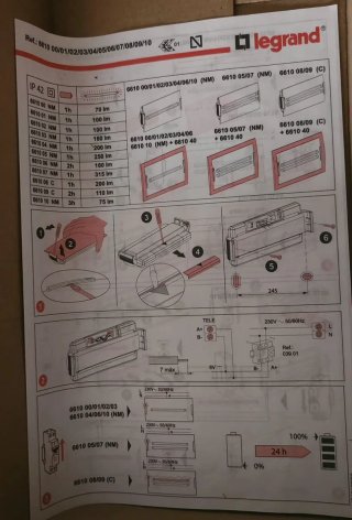 Luz de emergencia LED Legrand
