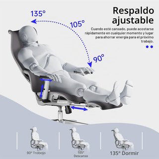 Silla Oficina Ergonómica Reposapiés