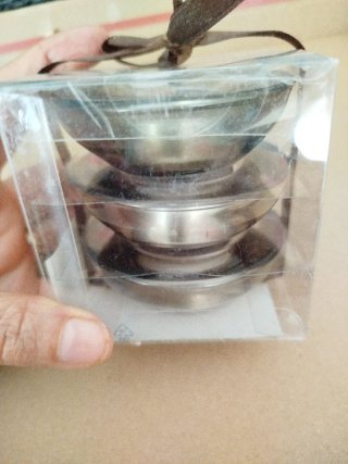 Lote 3 Velas Metálicas en Caja