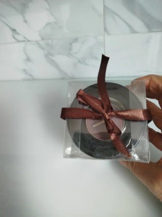 Lote 3 Velas Metálicas en Caja