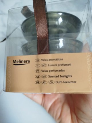 Lote 3 Velas Metálicas en Caja