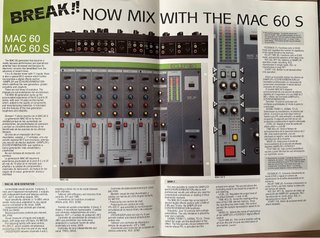 Ecler Mac 60-S Mesa de mezclas Manuales Originales