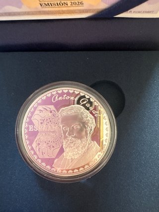 Moneda Plata 10 Euro Casa Milá Gaudí