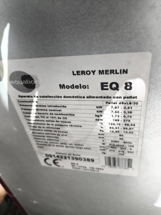 Estufa de pellets Equation EQ8
