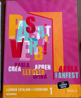 Llengua catalana i literatura, 1 Secundària, Fa...