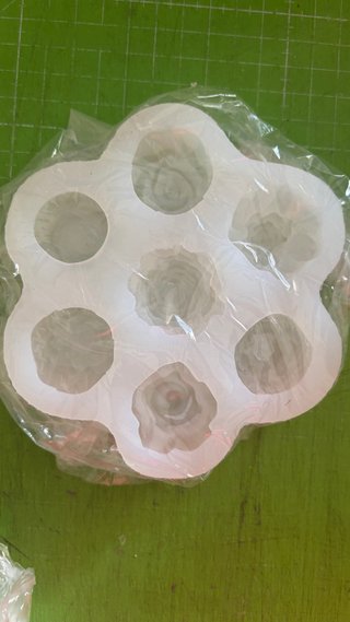 Molde Silicona Flores y Suculentas