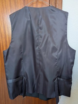 Traje de chaqueta y chaleco gris FITS YOU Talla L