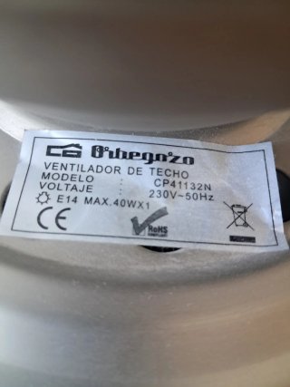 Ventilador Techo Madera
