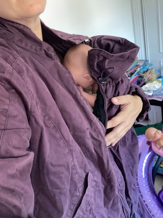 Cappotto premaman Momawo Viola Taglia M