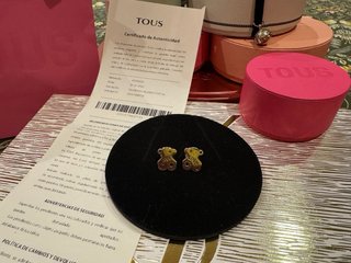Pendientes Tous Oso Plata