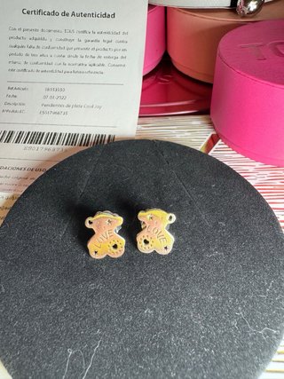 Pendientes Tous Oso Plata