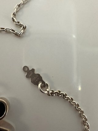 Collar Tous Oso Negro Plata