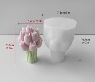 Molde Silicona Tulipanes Flores