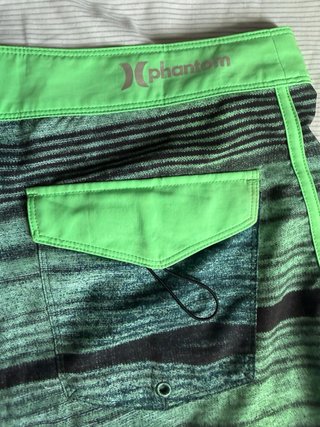 Bañador Hurley Talla 33 Rayas Verdes y Negras