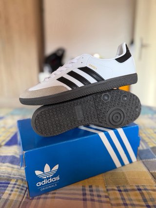 Adidas Samba OG Gris Blanco Talla 42