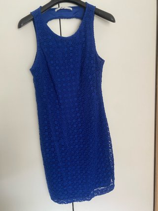 Vestido fiesta azul Zara
