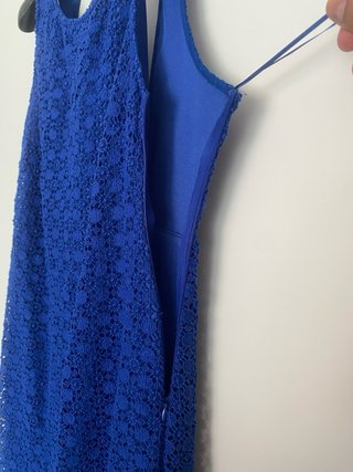 Vestido fiesta azul Zara