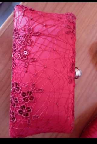Conjunto zapatos y bolso fiesta rojo