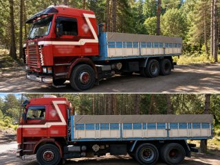 Camión Scania R113 ML 6x27, año 1991.