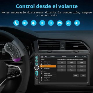Radio 2-DIN con CarPlay y Android Auto