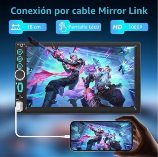 Radio 2-DIN con CarPlay y Android Auto