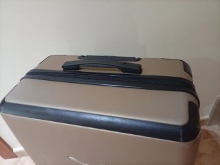 Maleta de viaje grande beigew 70x36x26