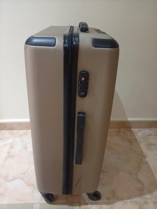 Maleta de viaje grande beigew 70x36x26