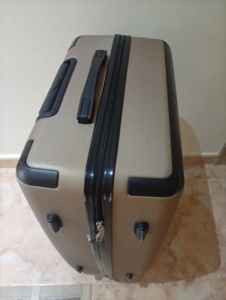 Maleta de viaje grande beigew 70x36x26