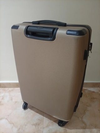 Maleta de viaje grande beigew 70x36x26