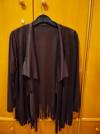 Chaqueta fina marrón talla única