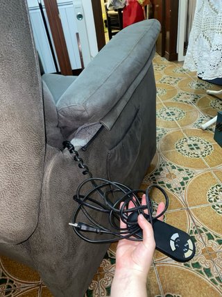 Butaca sillón relax eléctrico gris