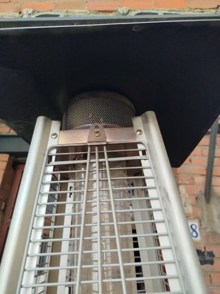 Estufa de gas piramidal