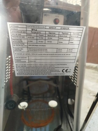 Estufa de gas piramidal
