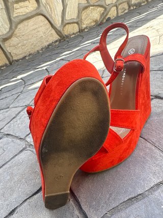 Sandalias de cuña rojas Atmosphere