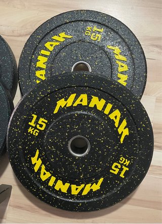 Discos Bumper Maniak 15 kg