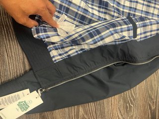 Casaco Lacoste azul tam M em tecido