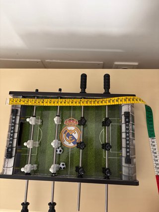 Piccolo calcio balilla giocattolo del Real Madrid