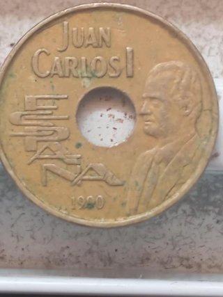 Lote de 5 monedas antiguas españolas,2 no nacional