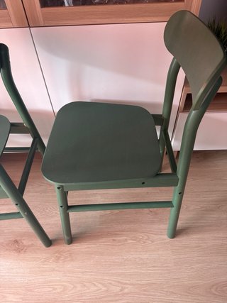 Sillas IKEA Madera Verdes (2 unidades)