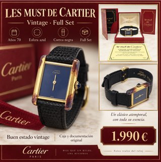 CARTIER TANK MUST SEÑORA 1979. E52247